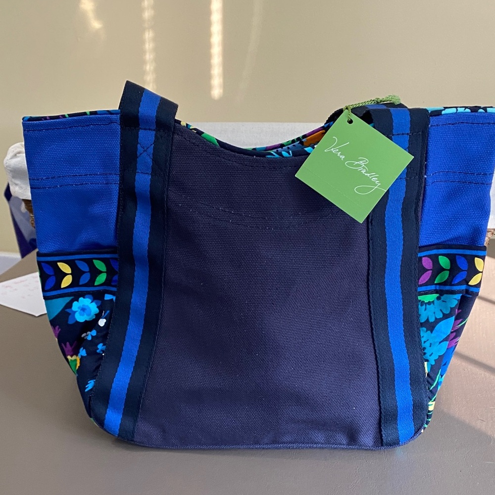 Vera Bradley Navy and Blue Floral Tote